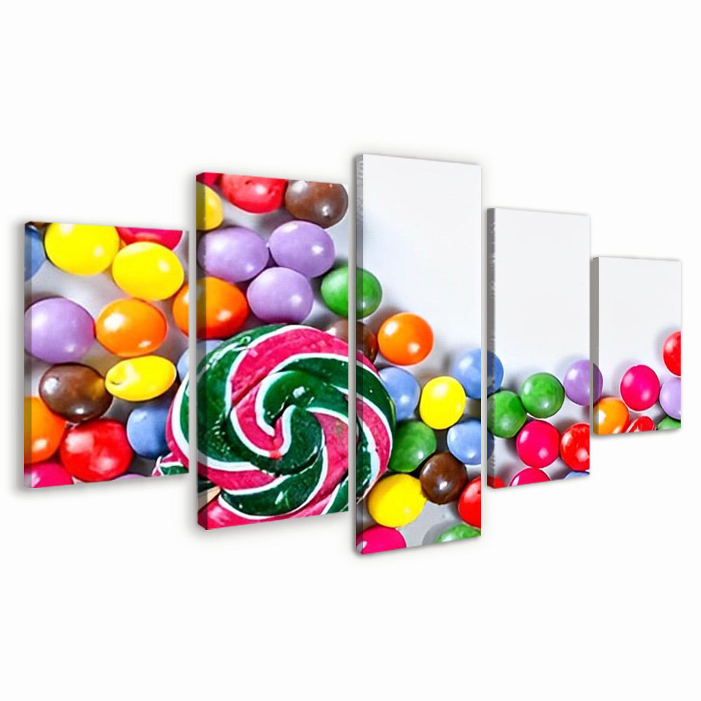 Diversos Caramelos 5 Partes Pintar por Números