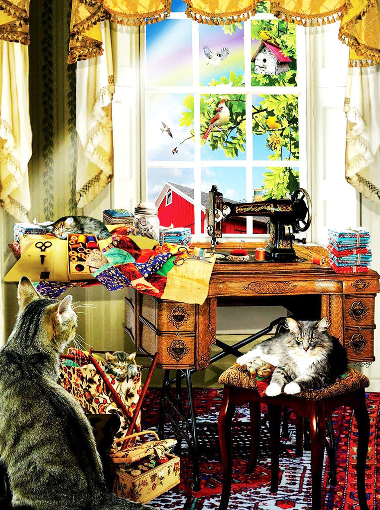 Dos Gatos en el Cuarto Pintar por Números