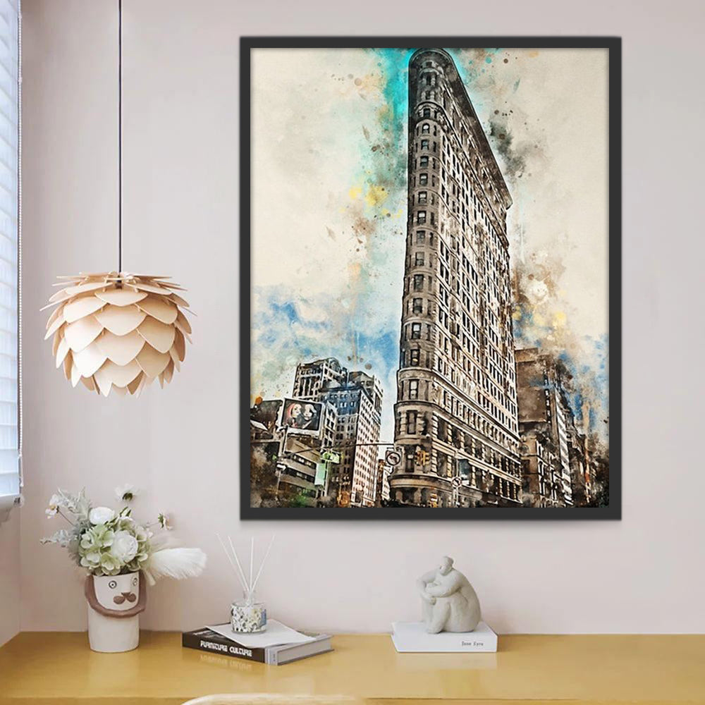 Edificio Flatiron de Nueva York Pintar por Números