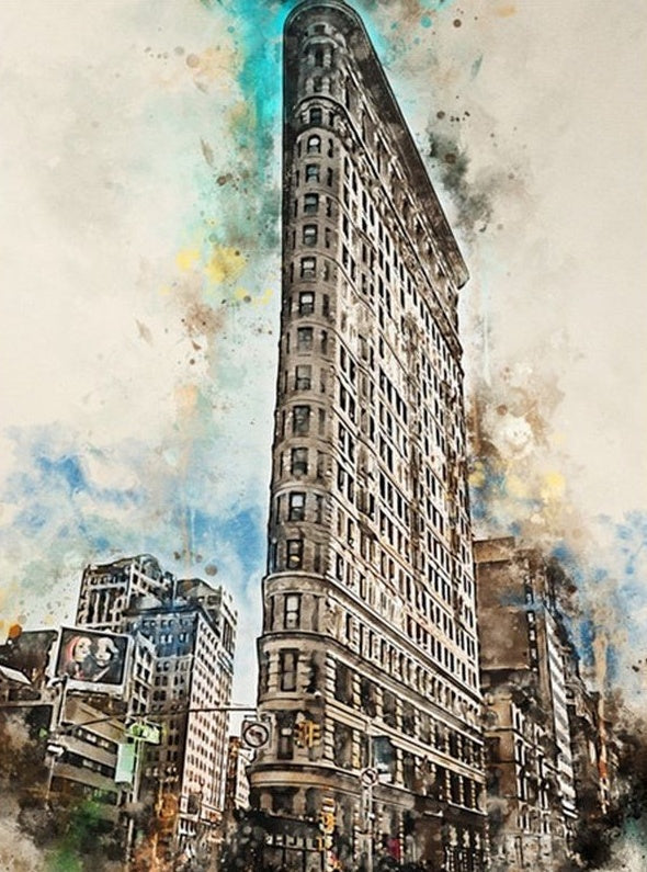 Edificio Flatiron de Nueva York Pintar por Números