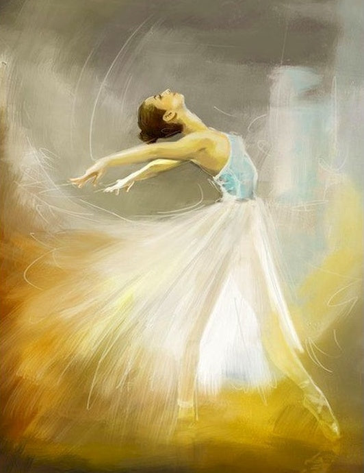 El Baile Elegante de Bailarina de Ballet Pintar por Números