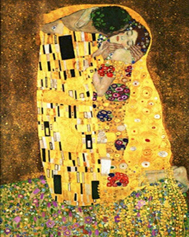 El Beso de Gustav Klimt Pintar por Números