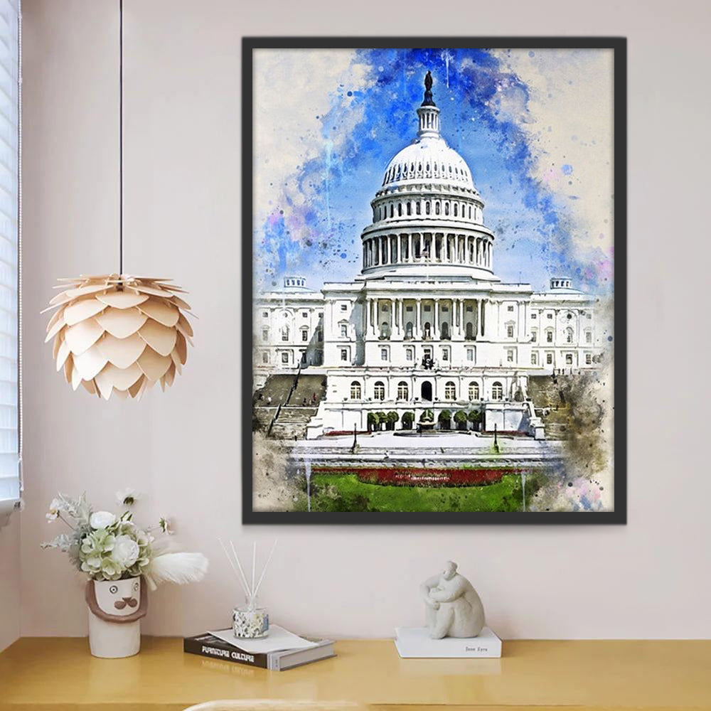 El Capitolio en Washington Pintar por Números