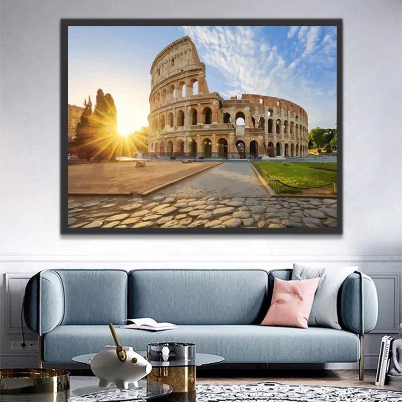 El Coliseo de Roma Pintar por Números