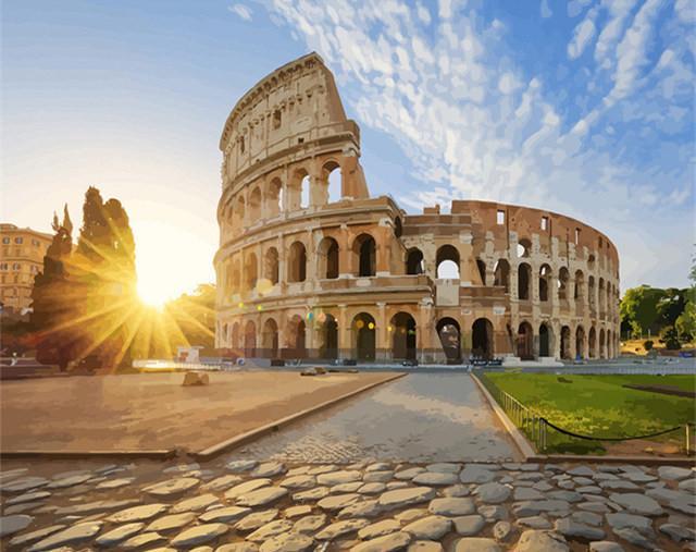 El Coliseo de Roma Pintar por Números