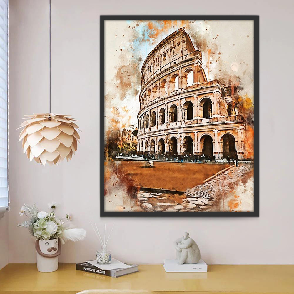 El Coliseo en Roma Pintar por Números