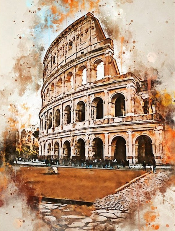 El Coliseo en Roma Pintar por Números