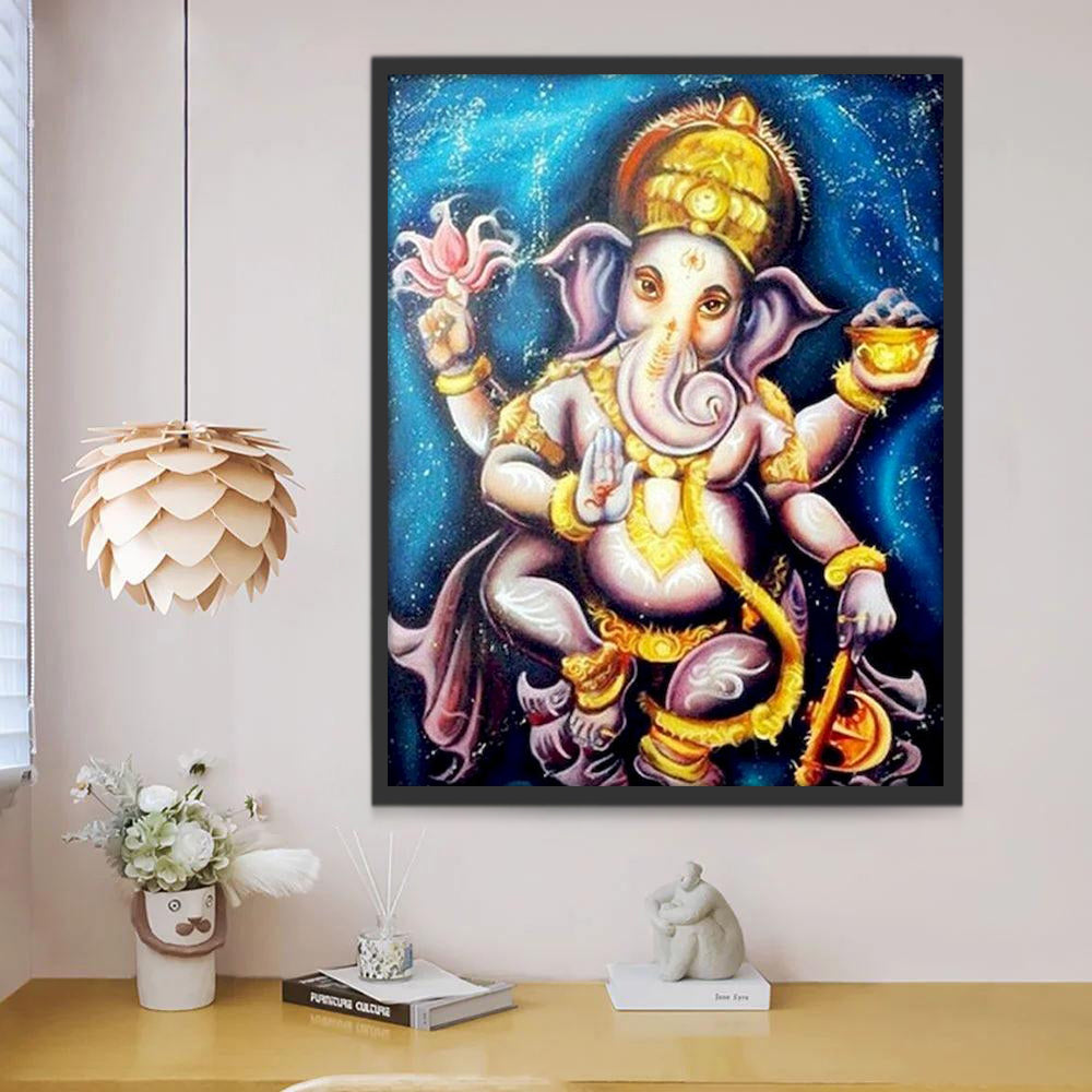 El Dios Elefante Ganesha del Hinduismo Pintar por Números