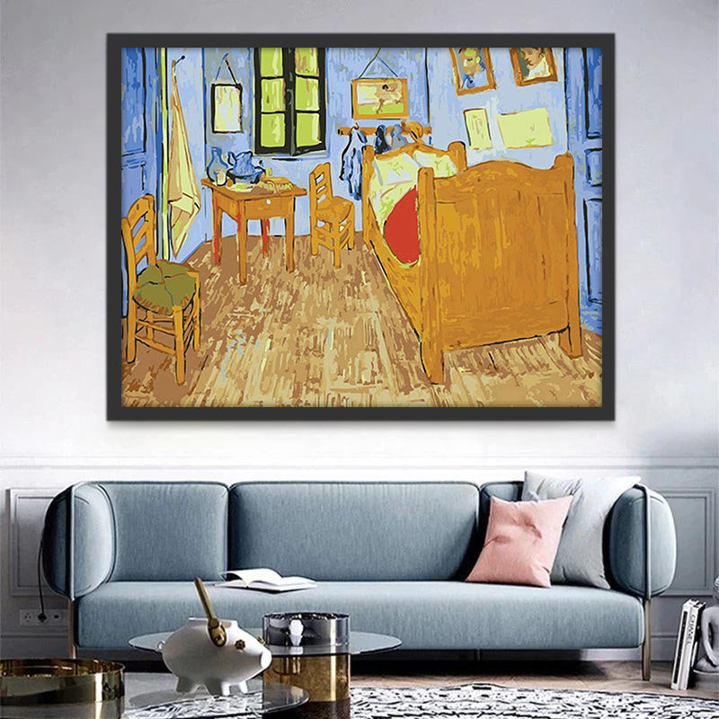 El Dormitorio en Arlés de Van Gogh Pintar por Números