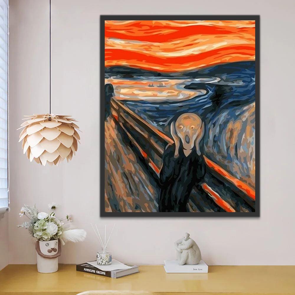 El Grito de Edvard Munch Pintar por Números
