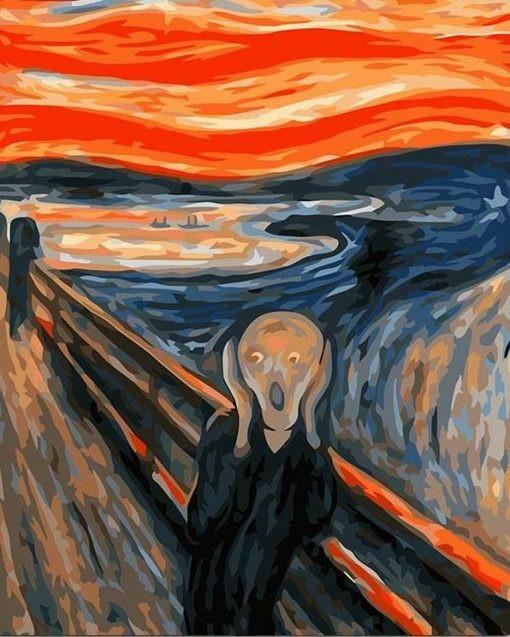 El Grito de Edvard Munch Pintar por Números