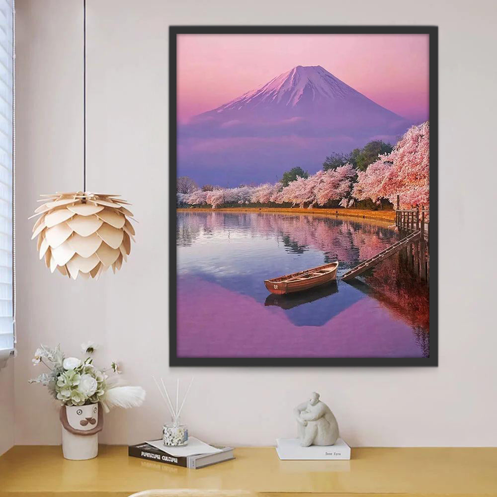 El Lago y las Montañas Pintar por Números