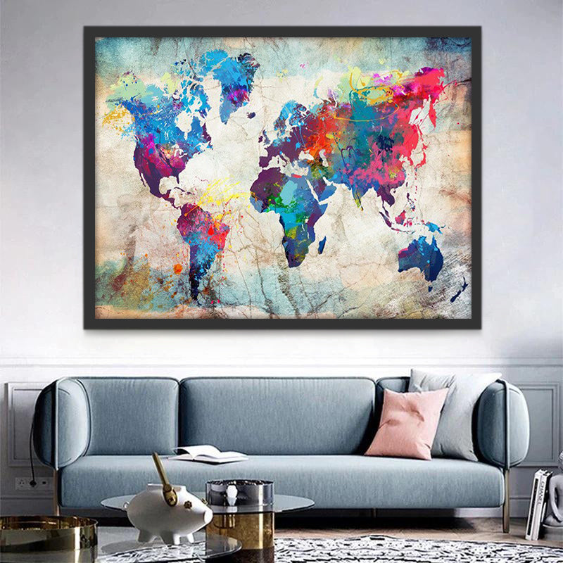 El Mapa Colorido del Mundo Pintar por Números