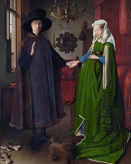 El Matrimonio Arnolfini de Jan Van Eyck Pintar por Números