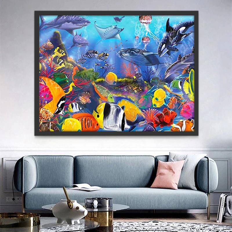 El Mundo Colorido Submarino Pintar por Números