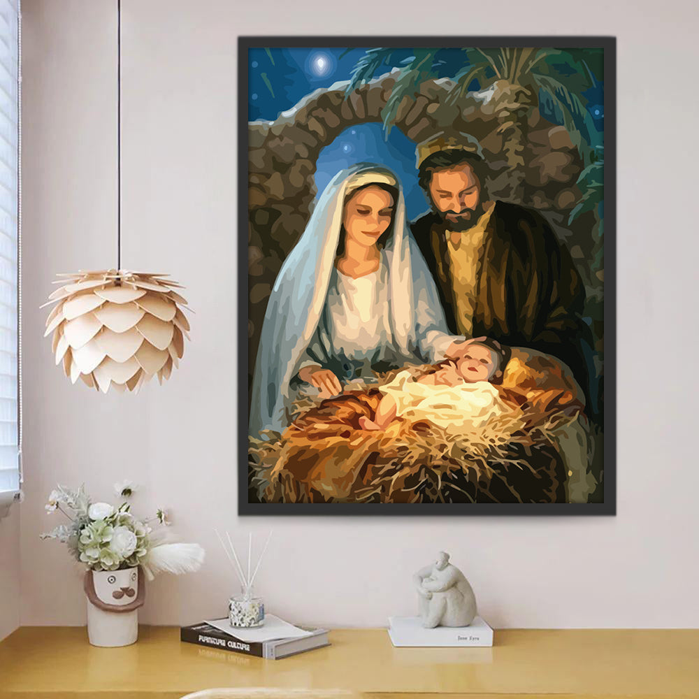 El Nacimiento de Jesús de Nazaret Pintar por Números