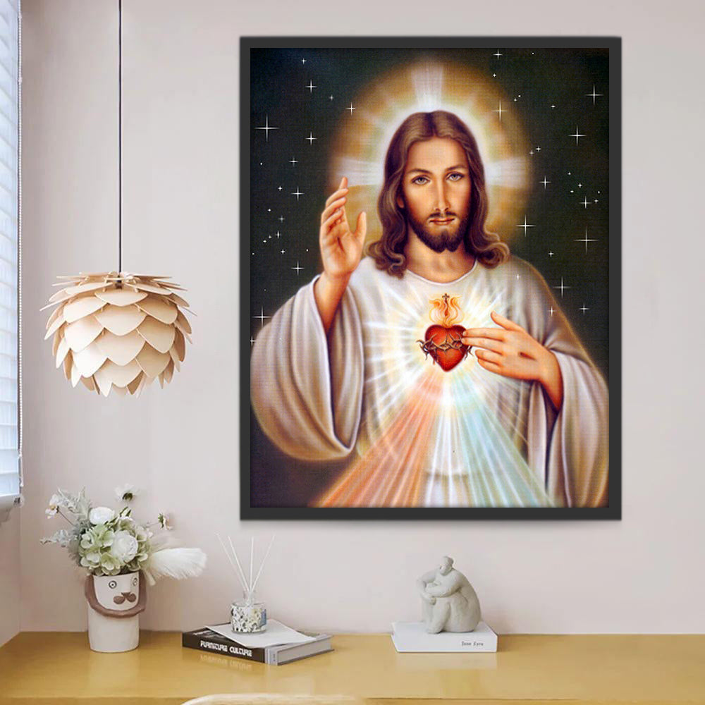 El Sagrado Corazón de Jesús Pintar por Números