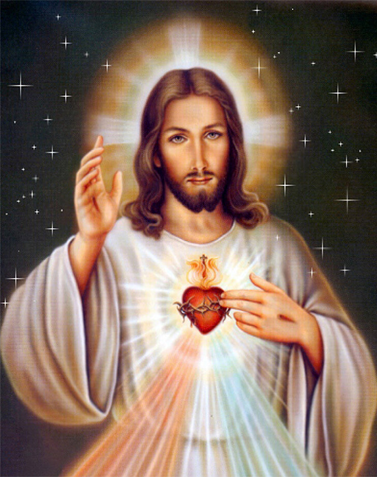 El Sagrado Corazón de Jesús Pintar por Números