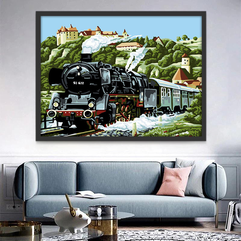 El Tren en el Valle Pintar por Números