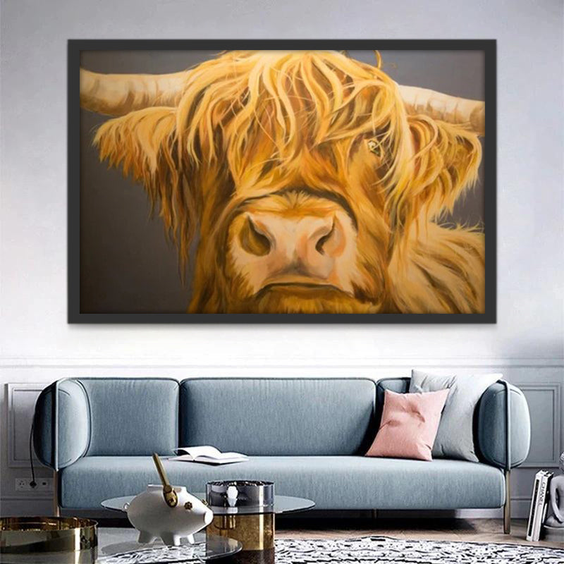 El Yak de Color Amarillo Pintar por Números