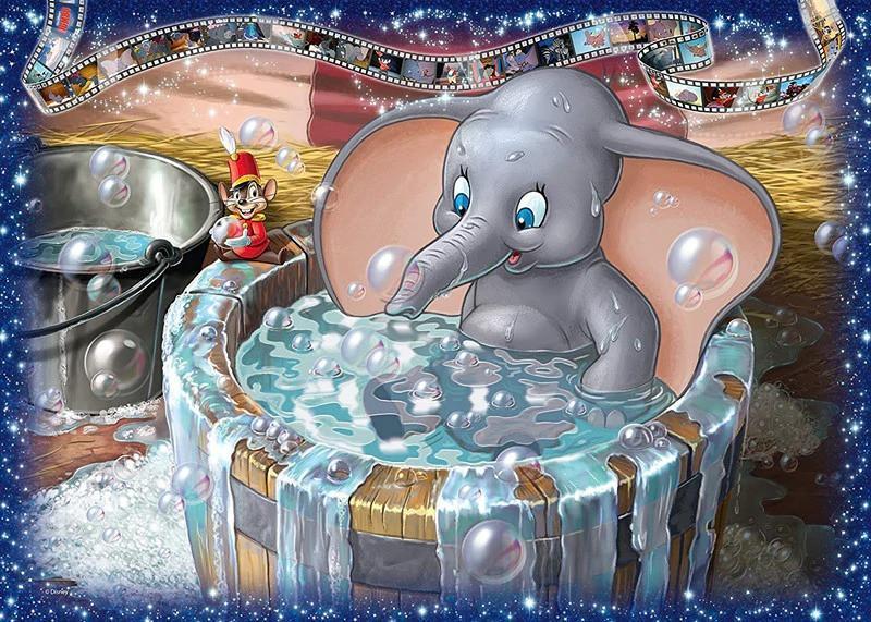 Elefante Pequeño Bañándose Pintar por Números