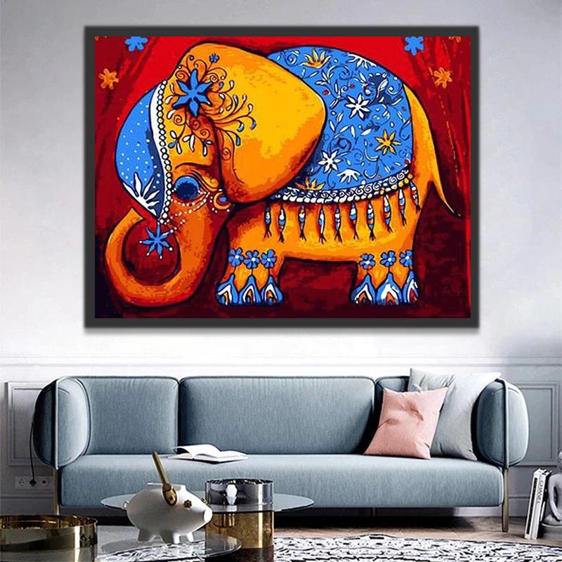 Elefante Pequeño con Vestimenta Azul Pintar por Números