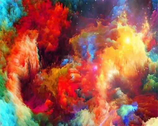 Enorme Nube de Gas Nebulosa Pintar por Números