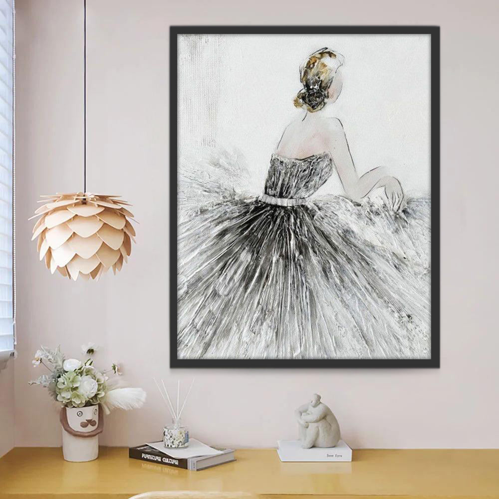 Espalda de Mujer Elegante Pintar por Números