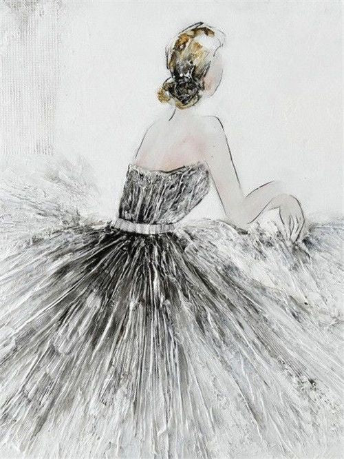 Espalda de Mujer Elegante Pintar por Números
