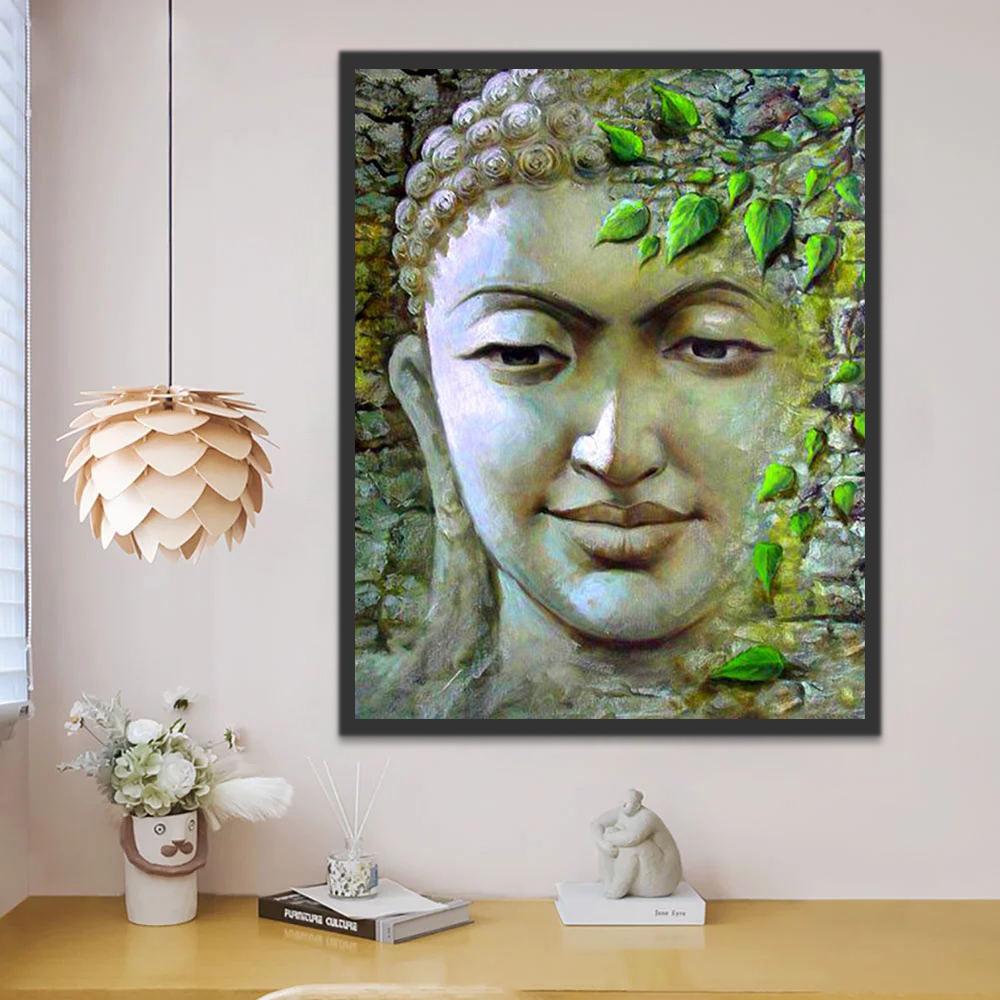 Estatua de Buda con los Ojos Abiertos Pintar por Números