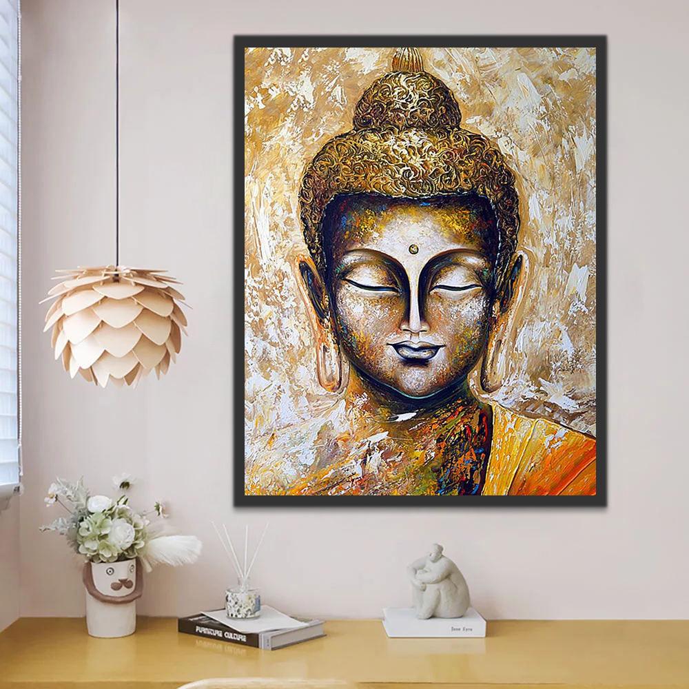Estatua de Buda de Budismo Pintar por Números
