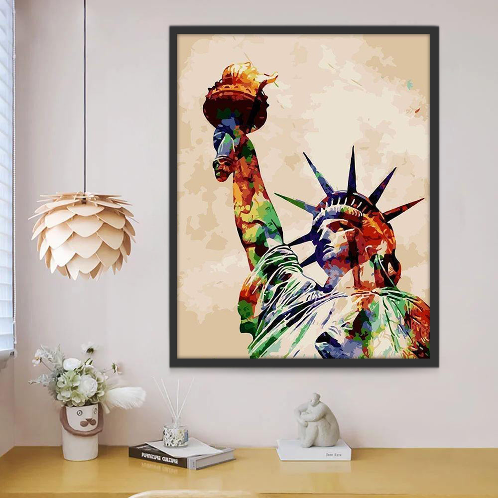 Estatua de la Libertad en Nueva York Pintar por Números