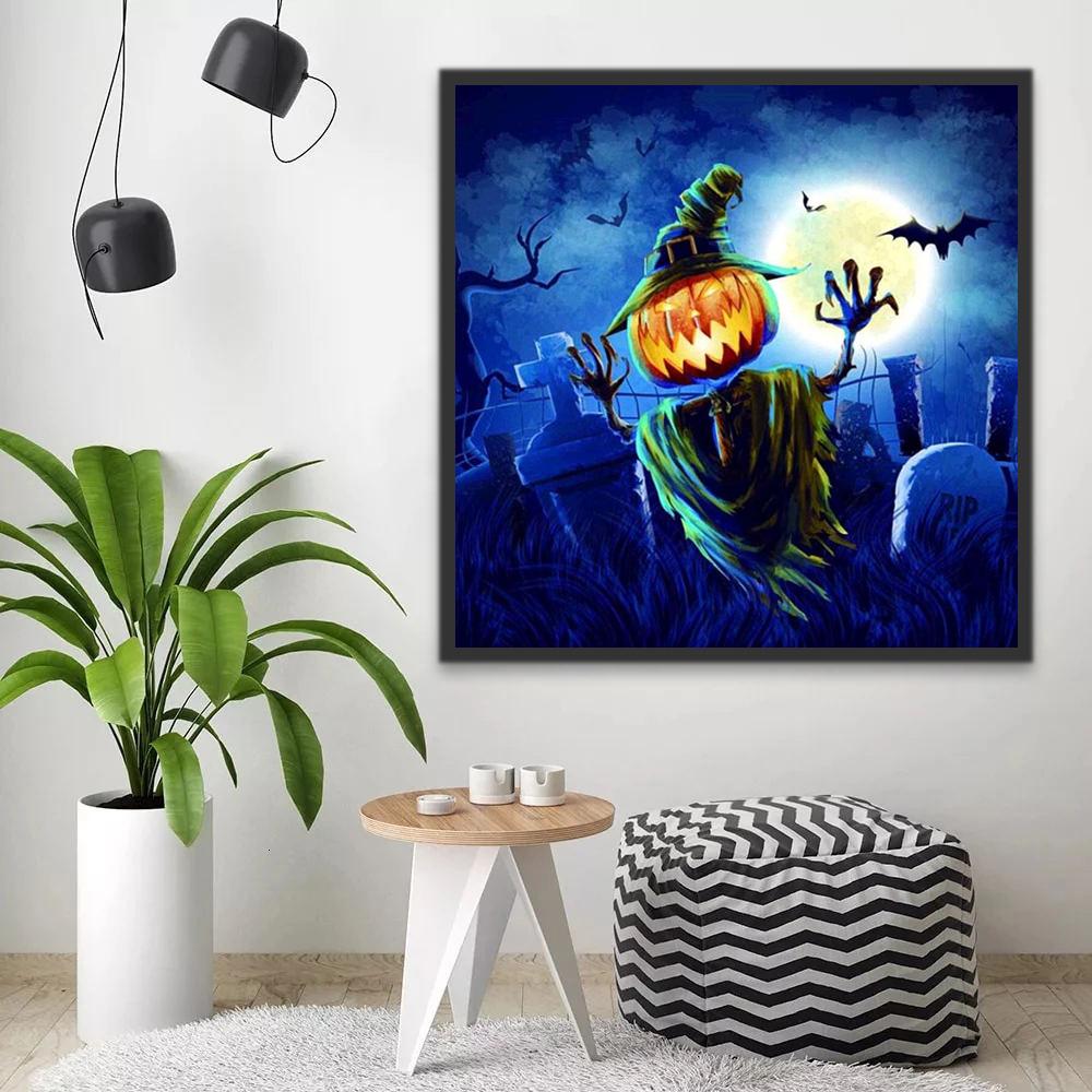Fantasma de Calabaza de Halloween Pintar por Números