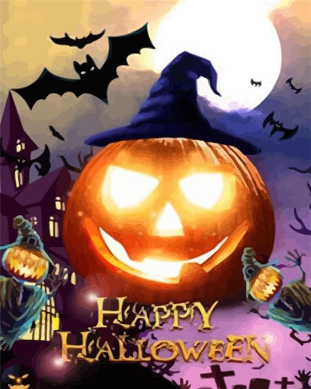 Feliz Halloween Pintar por Números