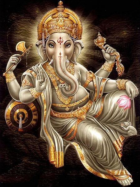 Ganesha de Cabeza del Elefante Pintar por Números