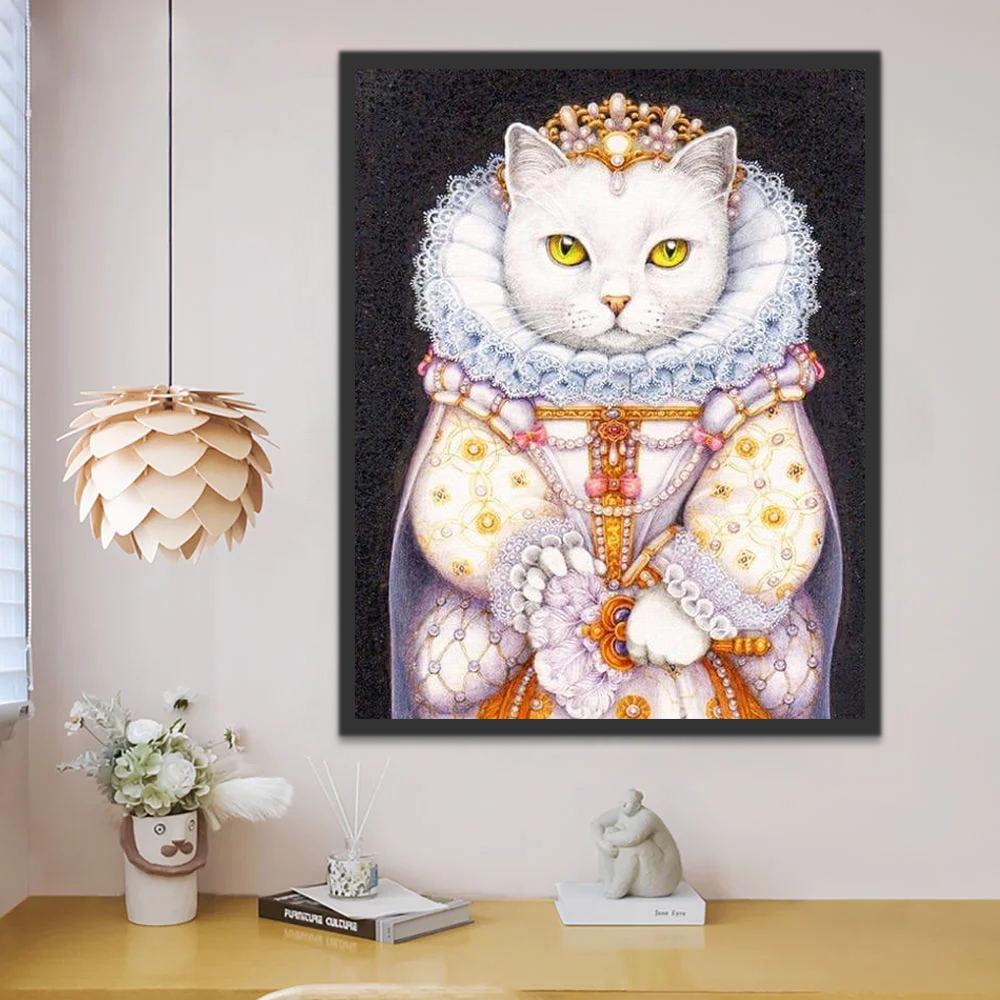 Gata Reina Pintar por Números