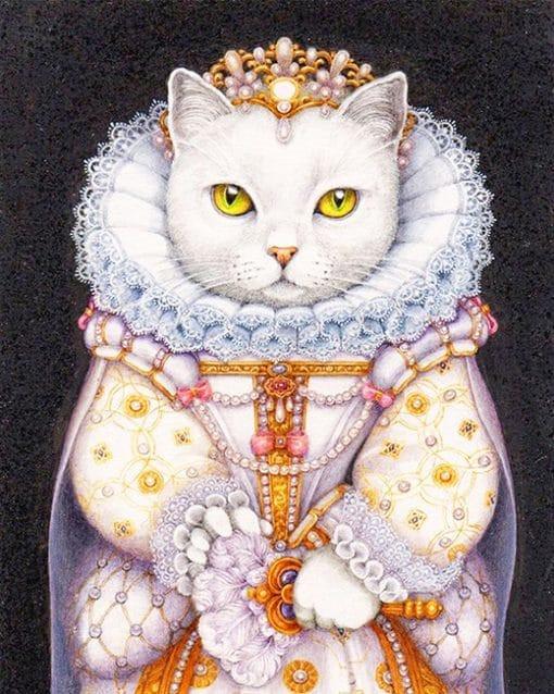 Gata Reina Pintar por Números