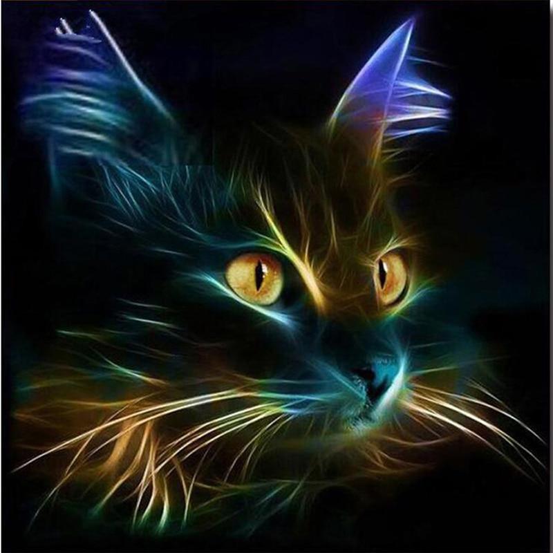 Gato Abstracto Pintar por Números