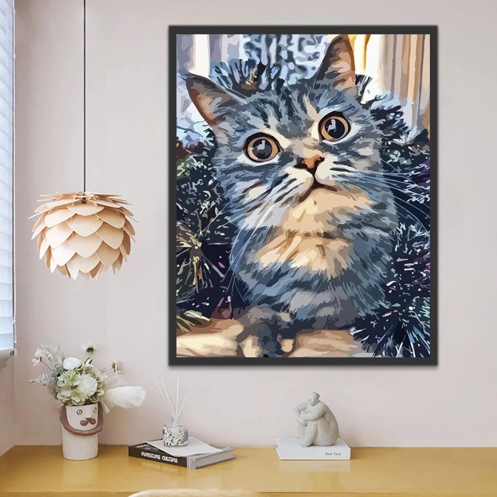 Gato Adorable Pintar por Números
