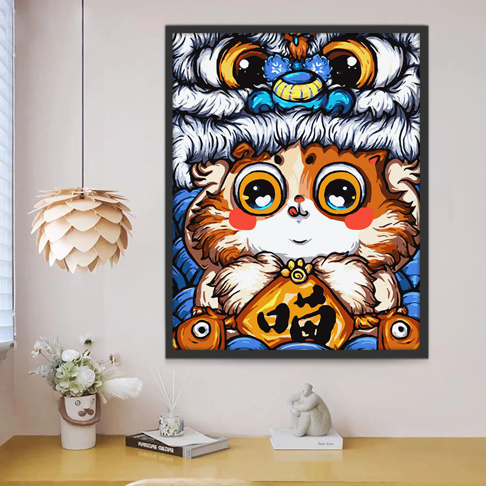 Gato Adorable Pintar por Números