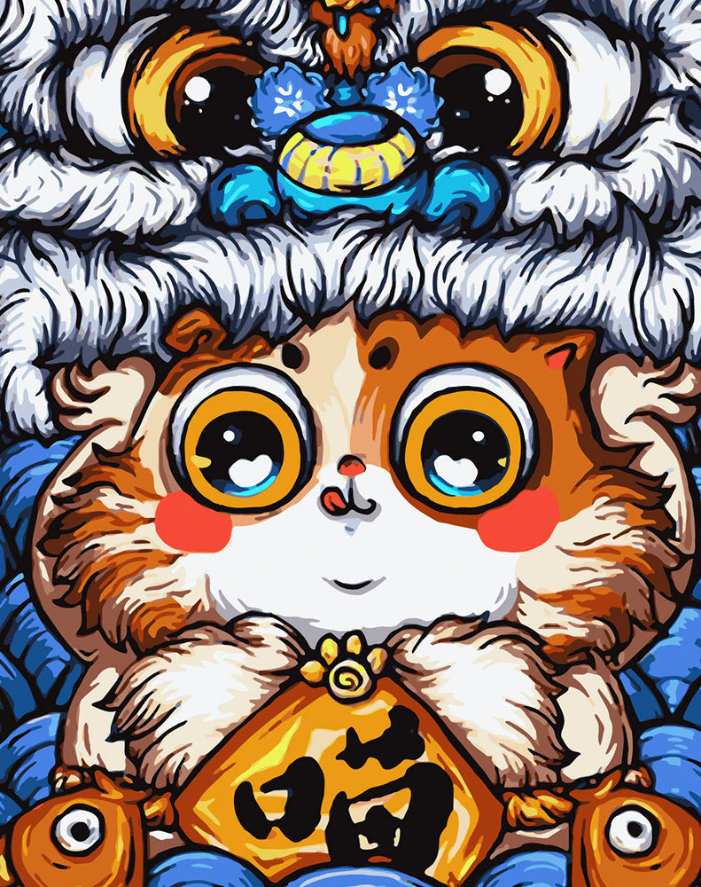 Gato Adorable Pintar por Números