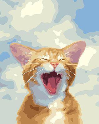 Gato Alegre Pintar por Números