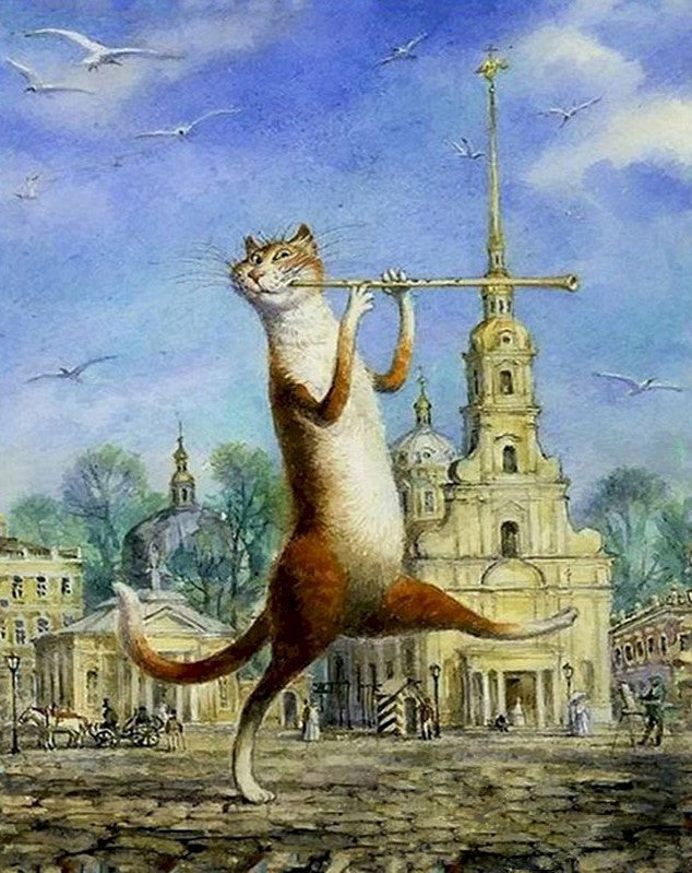 Gato Caminando por la Calle Pintar por Números