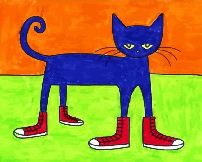 Gato con Cuatro Botas Pintar por Números Niños