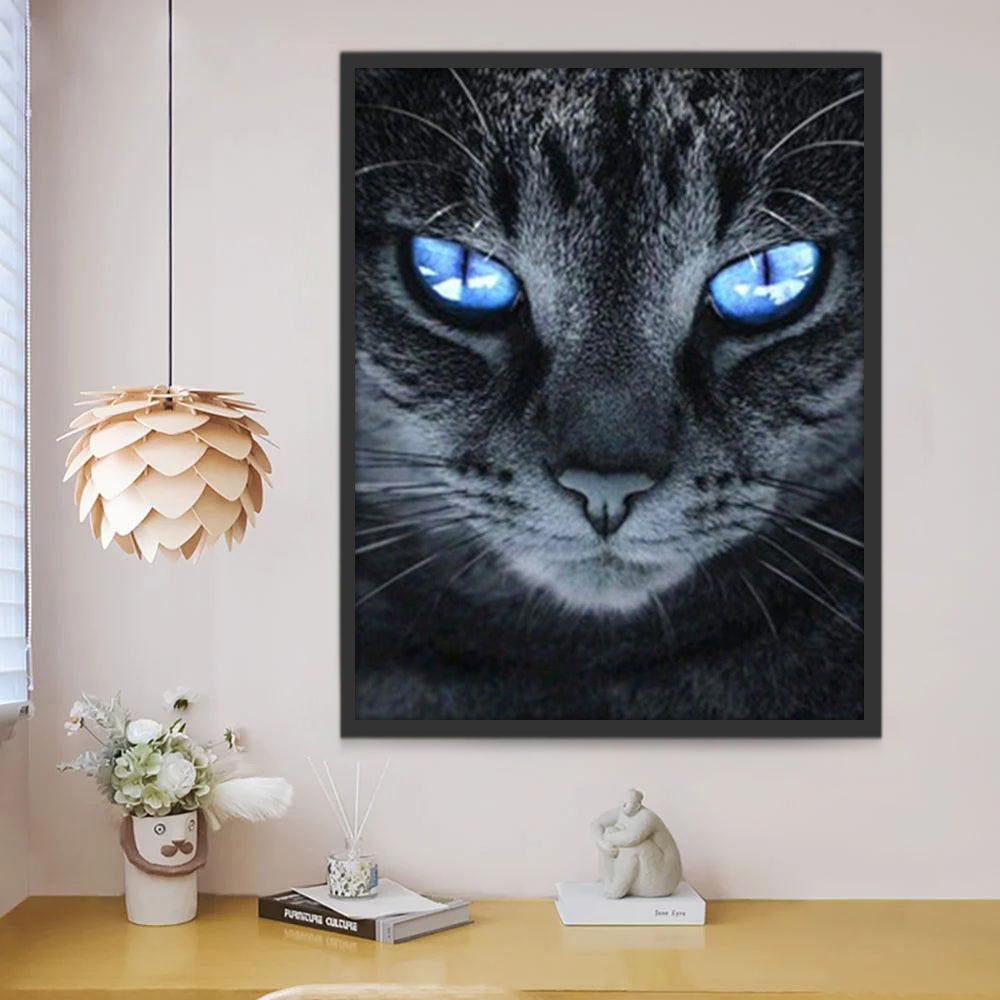 Gato con Los Ojos Azules Pintar por Números