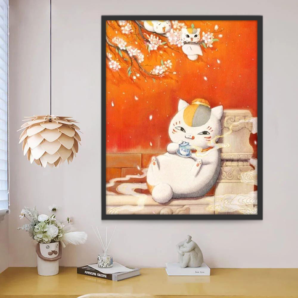 Gato de Suerte Pintar por Números