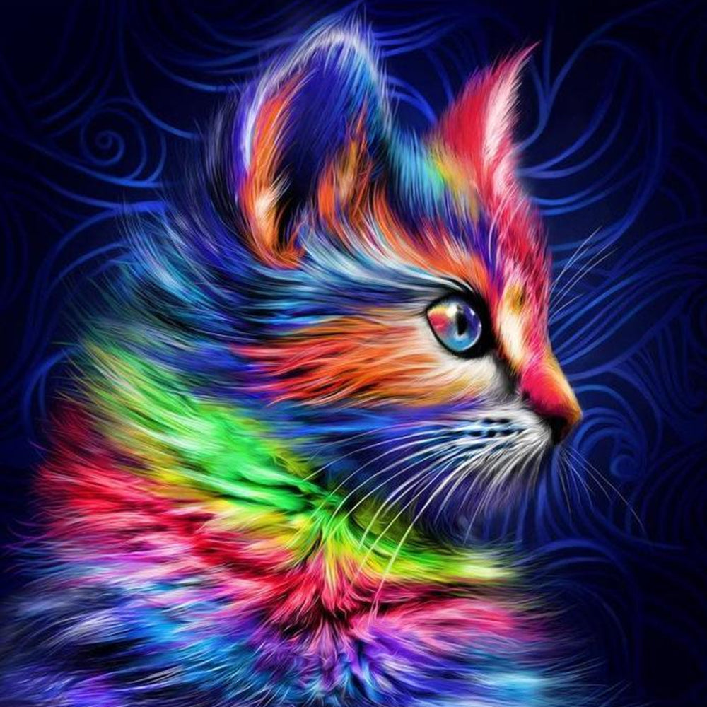 Gato en Color Pintar por Números