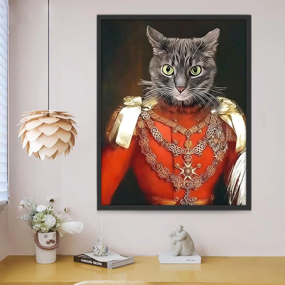Gato en la Pintura Famosa al Óleo Pintar por Números