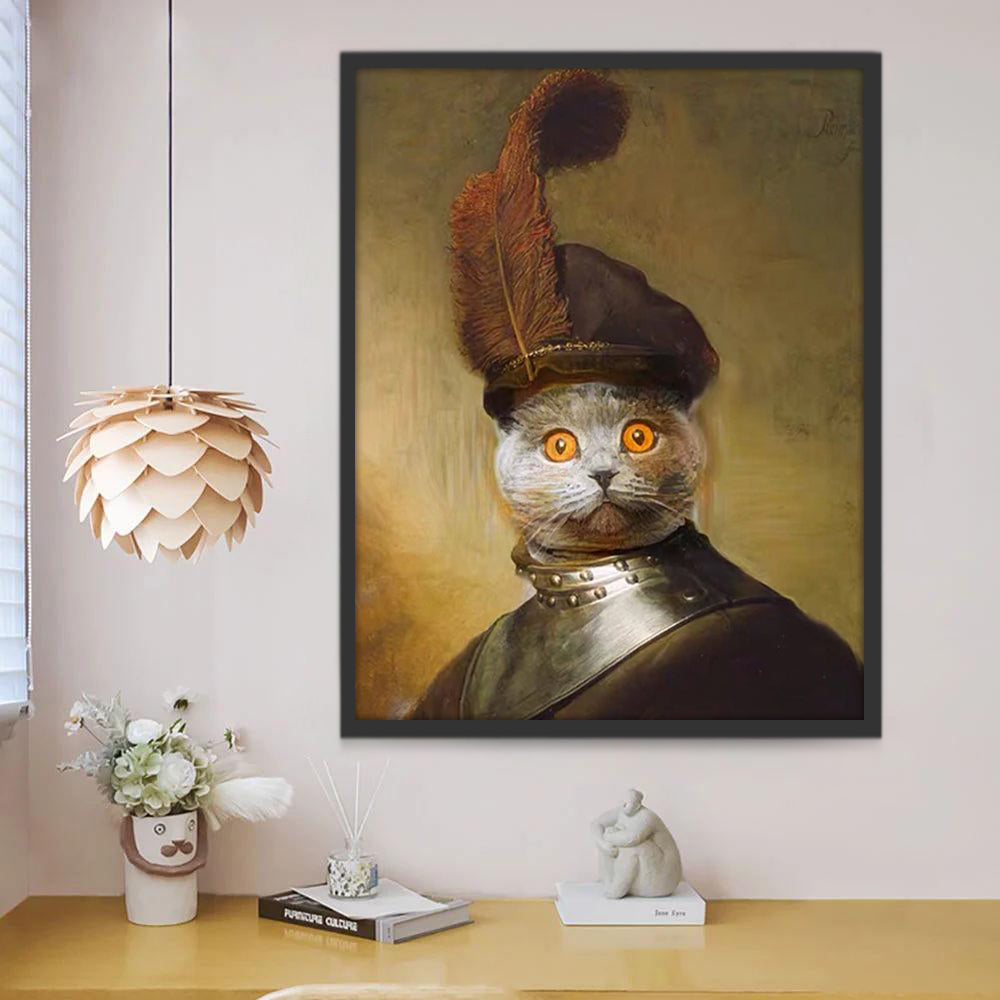 Gato en la Pintura Famosa al Óleo Pintar por Números