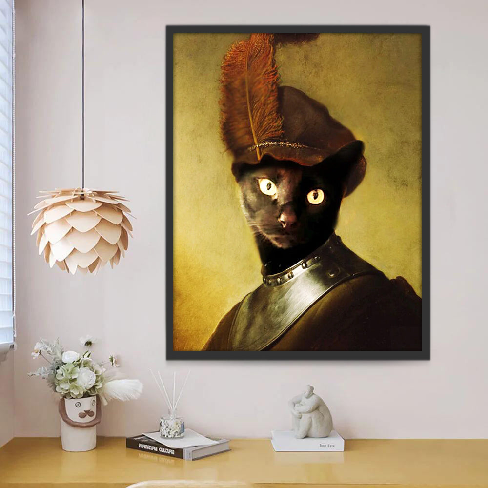 Gato en la Pintura Famosa al Óleo Pintar por Números